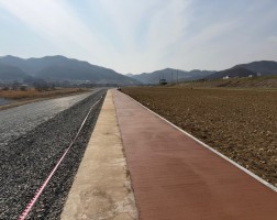 달천 청보리밭 일원 산책로 정비공사